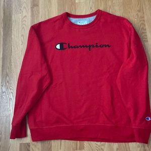 XL red champion sweatshirt